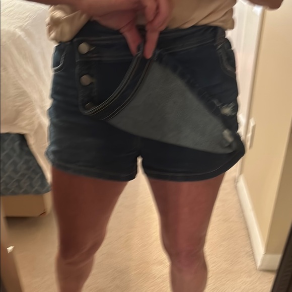 Denim Mini Skort - Picture 2 of 11